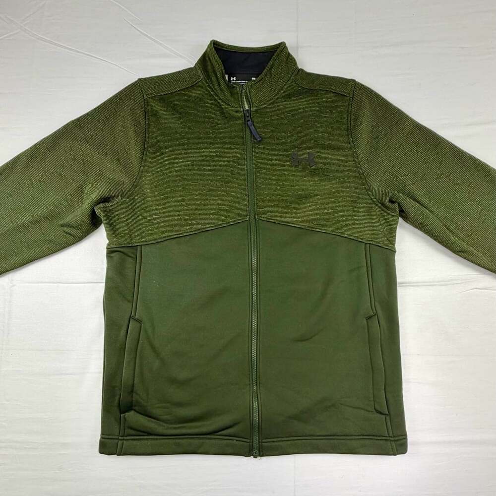 Under Armour ColdGear Men’s Full Zip Jacket Olive Green Size M